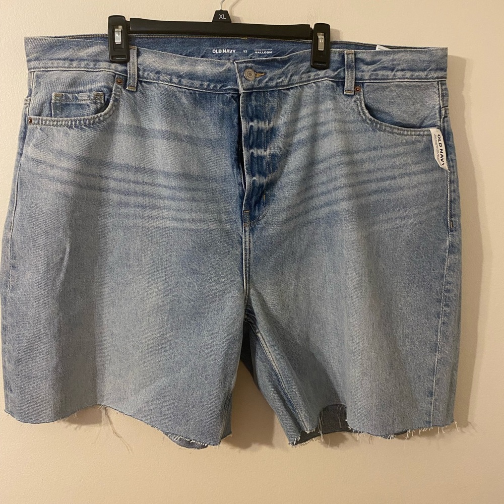 New‎ NWT Old Navy Balloon Extra High Rise Denim Jean Cutoff Shorts Size 22